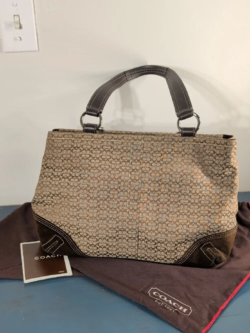 Coach Brown Soho Signature Buckle Tote Style 6427